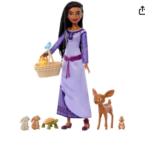 NEW Mattel Disney Wish Woodland Animals of Rosas Surprise Set Asha Fashion Doll - Picture 3 of 8